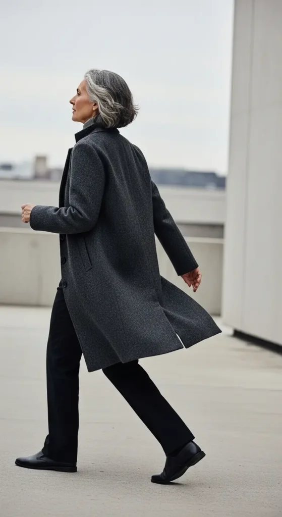 Salt pepper gray hair women