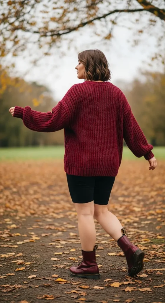 oversized grunge sweater outfit