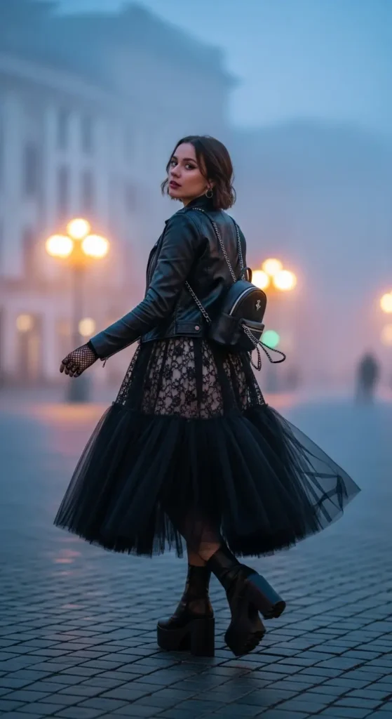 Gothic coquette princess dress