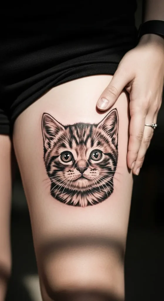 Kitten adoption day tattoo