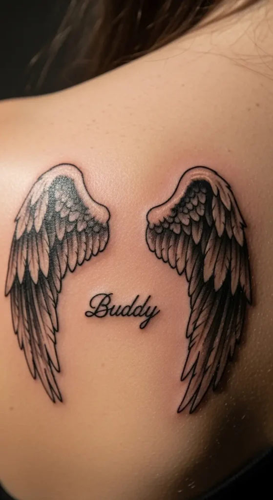 Pet memorial angel wings