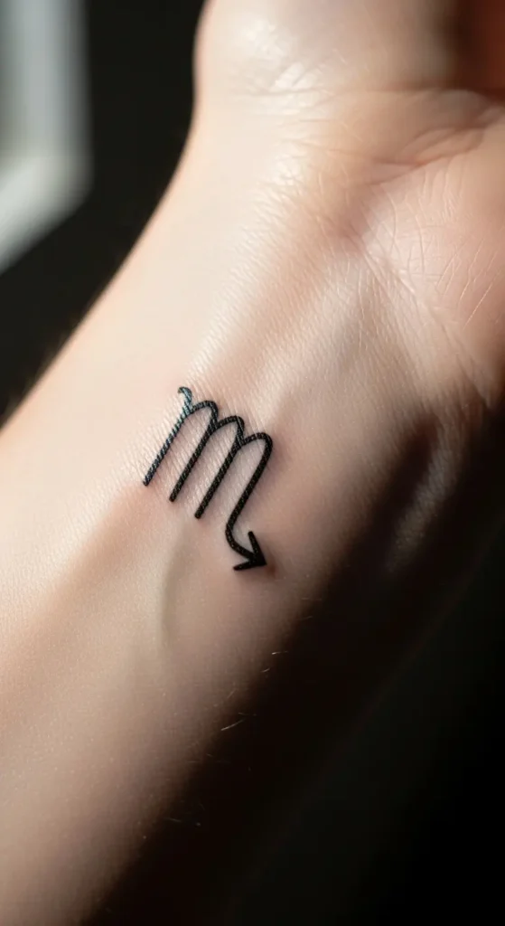 Scorpio symbol tattoo ideas