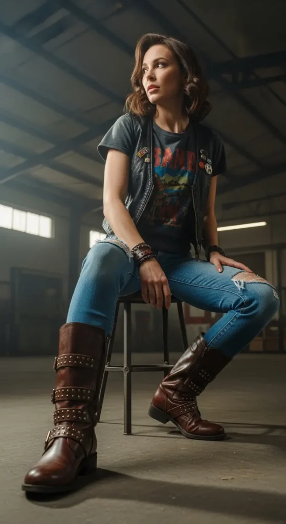 Steampunk Victorian boots women