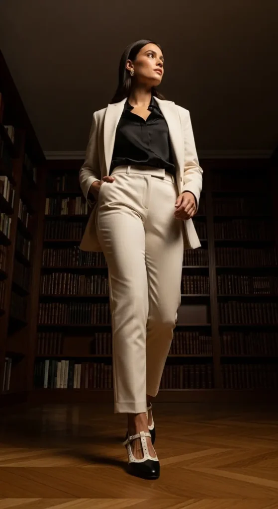 Victorian court shoes two-tone