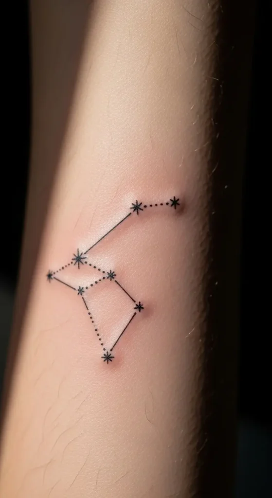 Virgo constellation tattoo ideas