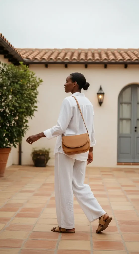 all white spring outfit Black women