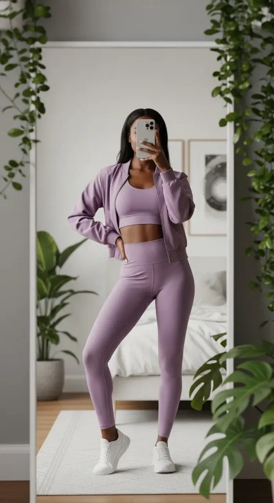 athleisure spring outfit Black women