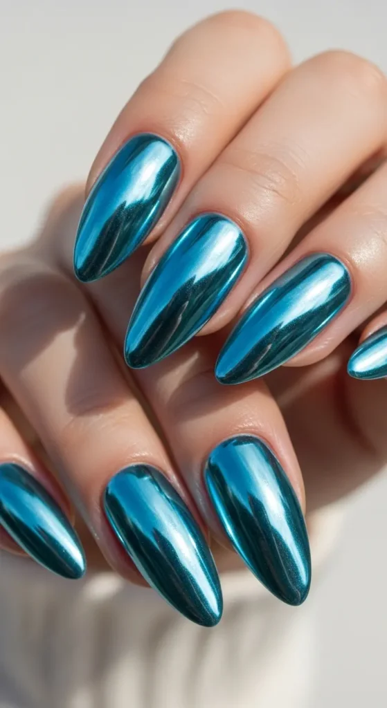 chrome icy nails ideas
