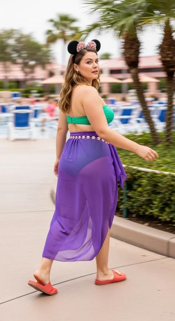 Ariel inspired Disney beach outfit