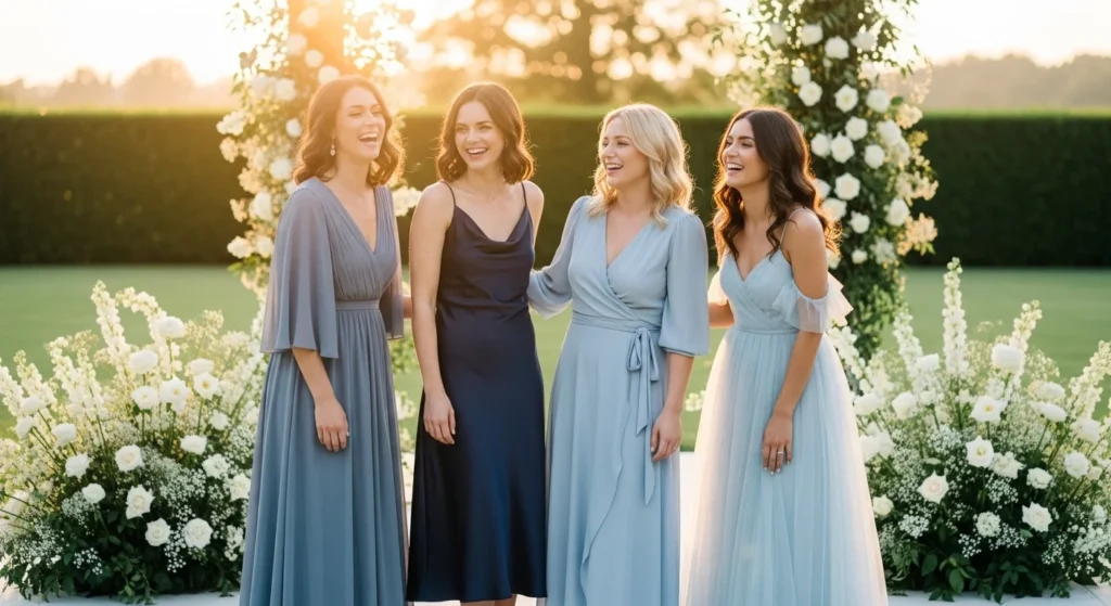Blue Bridesmaid Dress Outfit Ideas