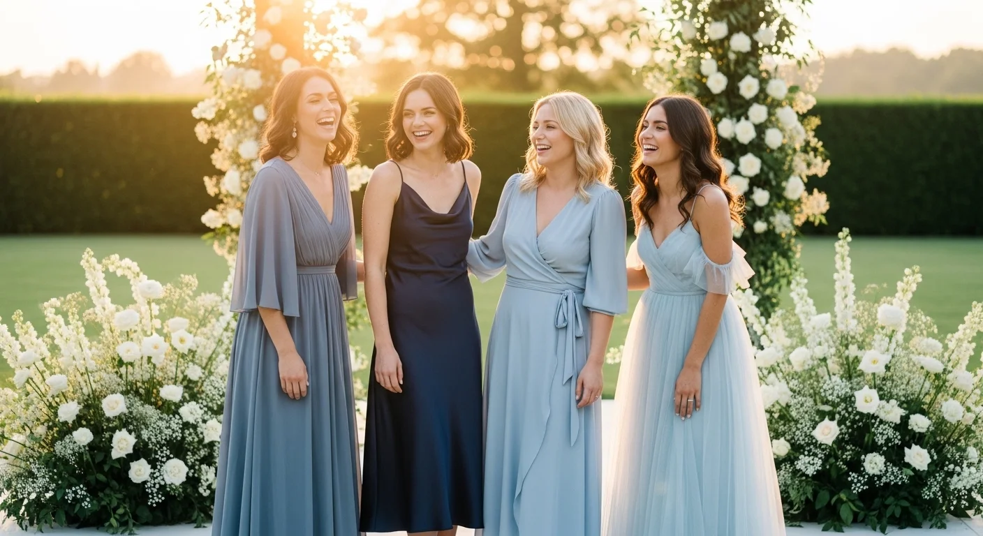 Blue Bridesmaid Dress Outfit Ideas