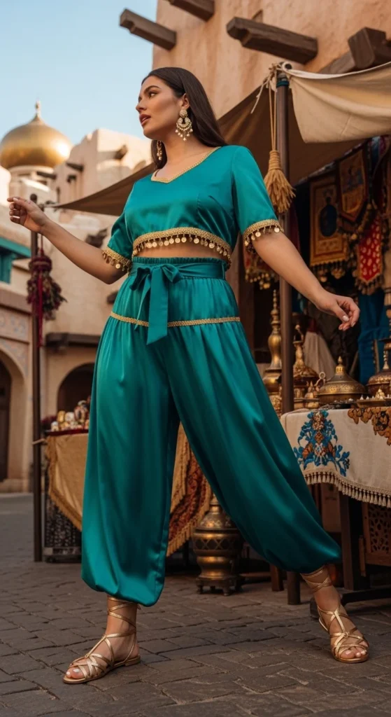 Jasmine teal Disney Disneybound outfit