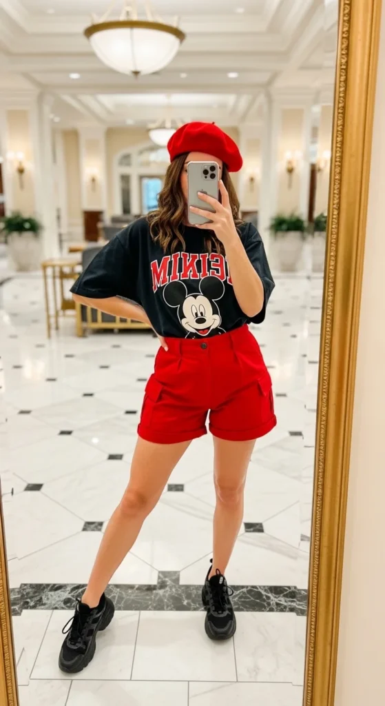 Mickey Mouse streetwear Disney park outfit