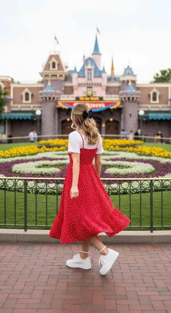Minnie Mouse summer park outfit