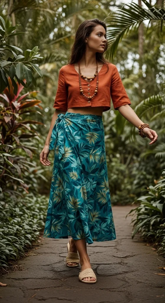 Moana inspired Disney tropical outfit