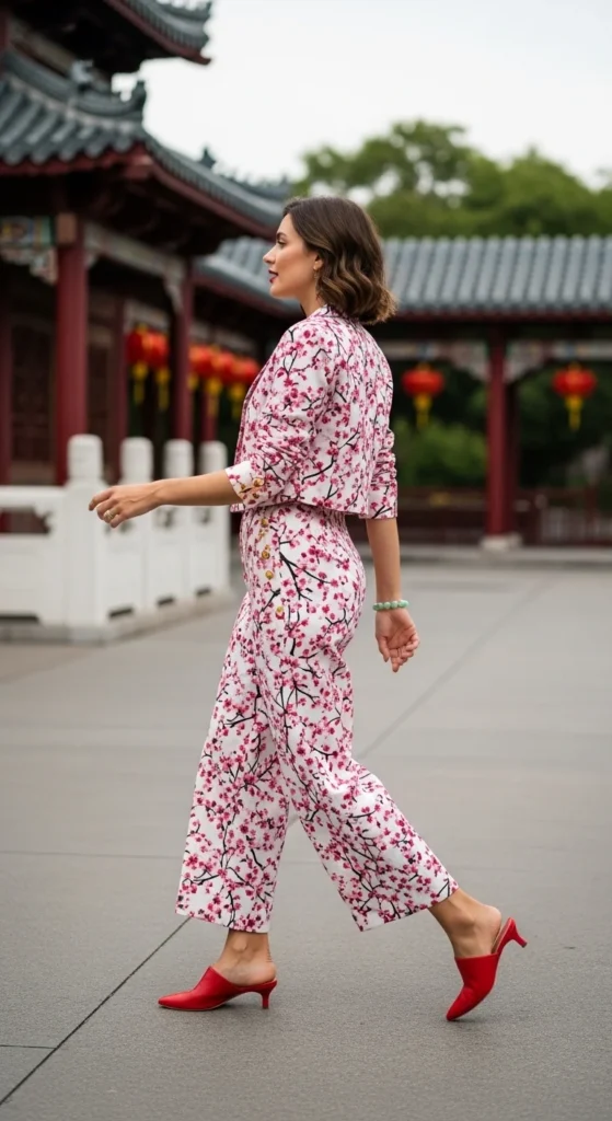 Mulan cherry blossom Disney co-ord outfit