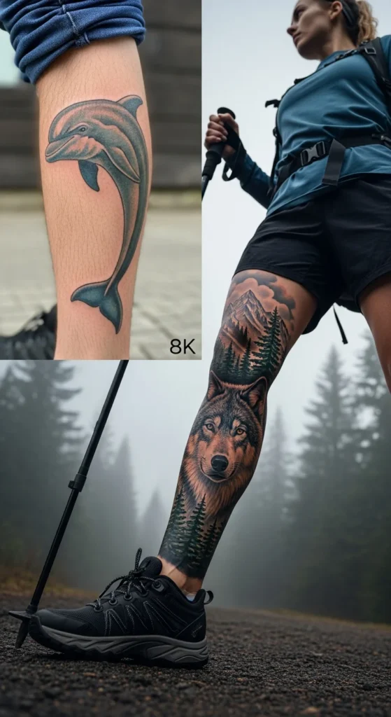 nature scene tattoo cover up